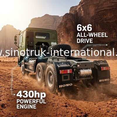 6x6 Drive Wheel Tractor Truck The Optimal Choice for 430hp Horsepower Requirements