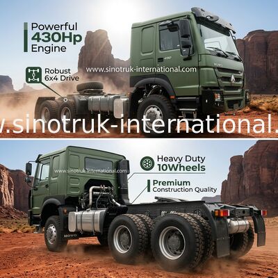 SINOTRUK HOWO Tractor Truck Brand New 430Hp 10Wheels 6 × 4