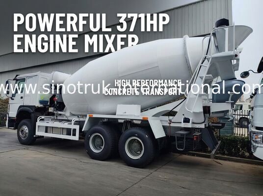 6×4 371HP 12CBM Concrete Mixer Truck with High Efficiency and Strong Power for Heavy-Duty Construction