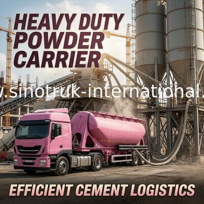 Powder Material Bulk Tank Truck SINOTRUK HOWO 371HP 8X4 RHD 36-45CBM  ZZ1317N4667W
