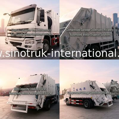 SINOTRUK Compressed Refuse Collection Trucks 15-16 CBM 290HP ZZ1167M4611