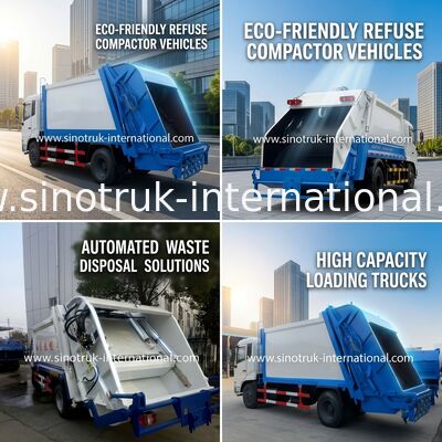 SINOTRUK HOWO Compressed Garbage Collection Truck 5-6CBM LHD 4X2 ZZ1087D3415C180