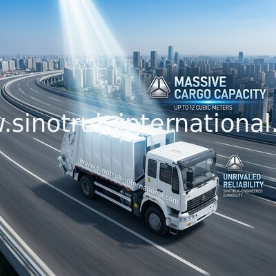 10CBM Compressed Garbage Collection Truck , LHD 4X2 Refuse Collection Vehicle