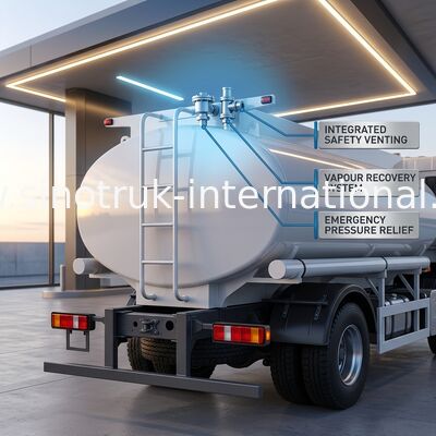 HOWO 25CBM 6*4 Oil Tank Truck  380HP Strong Horsepower White
