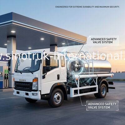 SINOTRUK HOWO 4X2 Transporting Oil Tank Truck SINOTRUK HOWO 5-6CBM