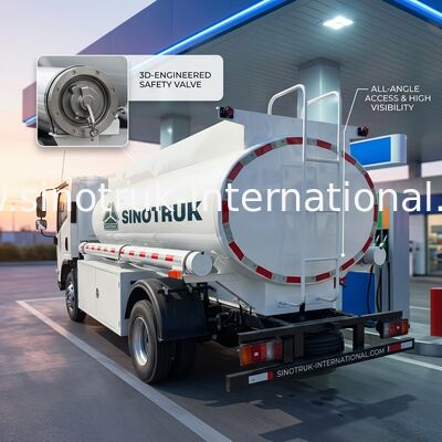 SINOTRUK HOWO 4X2 Transporting Oil Tank Truck SINOTRUK HOWO 5-6CBM