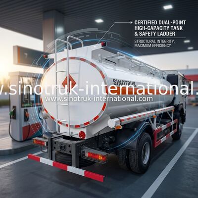 Sinotruk Howo 10-20CBM Oil Tank Truck 4 X 2 Lhd Euro 2 290 Hp