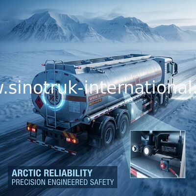 Stable Oil Tank Truck SINOTRUK HOWO 30 - 40 CBM For Oil Transportation 8X4 RHD