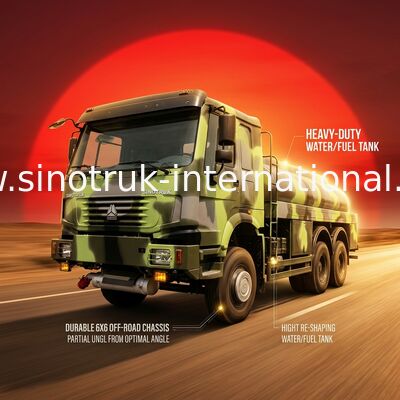 Euro2 Safety Fuel Oil Delivery Truck ZZ2257N4657D1 HW76 With High Strength Tank