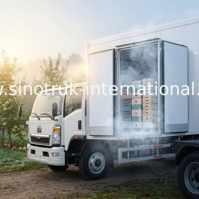 4x2 SINOTRUK HOWO Refrigerated Truck 140HP RHD 95km/H