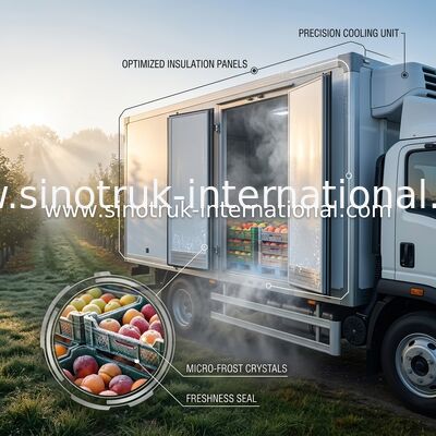 SINOTRUK Insulated Refrigerated Truck CKD Panels -18℃ For Refrigerator Truck