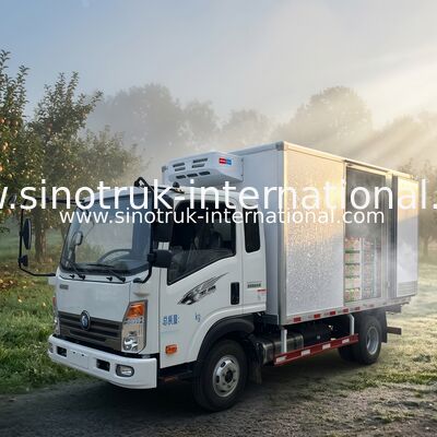 vegetables Transporting 5 Ton Refrigerated Truck With Closed Van 4×2