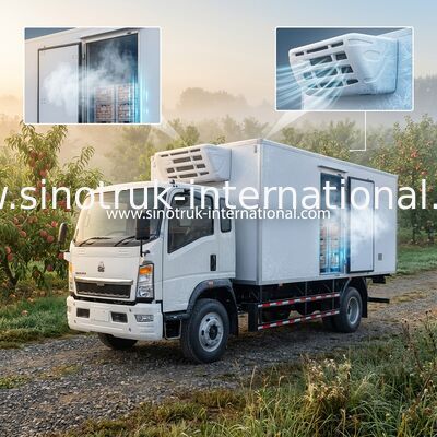 10 Ton Refrigerated Truck 140HP RHD Carrying Vegetables / Fruits