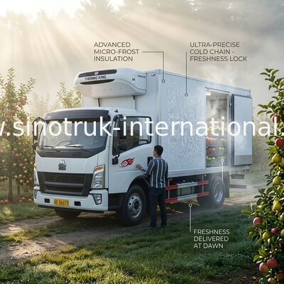 Sandwich Structure 4×2 Refrigerated Truck Good Heat Insulation Performance