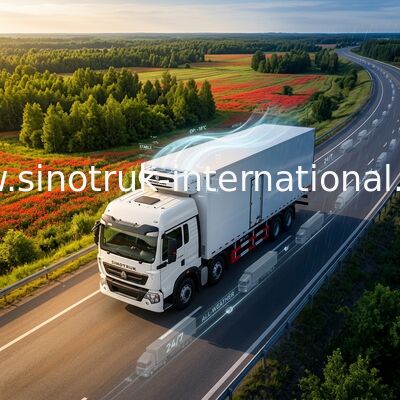 8×4 Refrigerated Trucks And Vans SINOTRUK HOWO 40 Ton For Carrying Frozen Foods