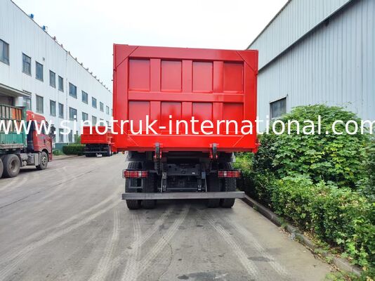 Super Bearing HOWO 8×4 Red Tipper | 371HP Strong Power, 27CBM Large Capacity, 80–100T Heavy-Duty Transport