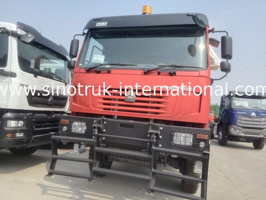 430HP Red HOWO 6*6 All-Wheel Drive Dump Truck with Ghost-Face Cab