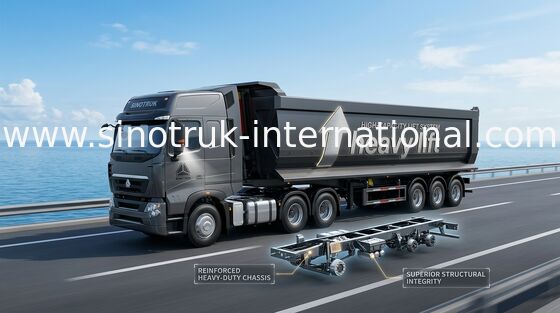 Hydraulic Heavy Equipment Flatbed Semi Trailer Storage Boxes For Mining Industry