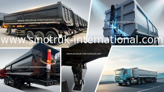 Heavy Equipment Semi Trailer Truck Storage Boxes Hydraulic High Efficiency