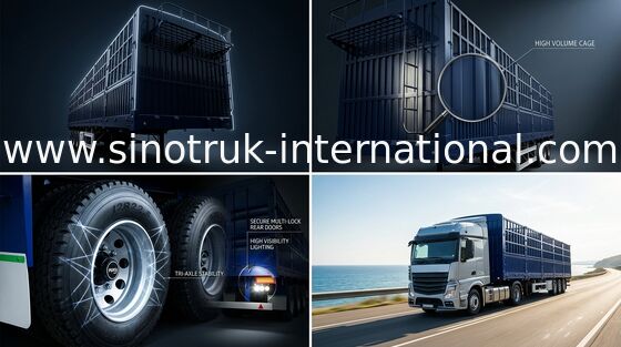Logistic Industry Tri Axle Semi Tipper , Cargo  Semi Low Bed Trailer