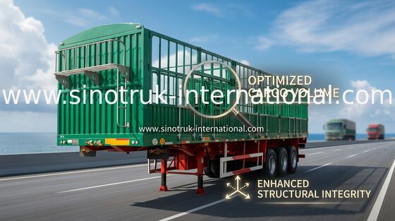 Light Self - Weight Cargo Semi Trailer Truck Used In Logistic Industry
