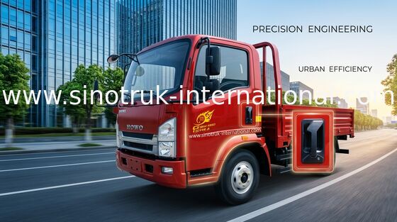 Red Light Duty Trucks SINOTRUK HOWO 4.5 Tons With 490Xichai Engine