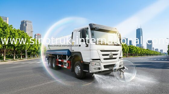 SINOTRUK HOWO 6x4 LHD Water Tank Trucks 371HP 18CBM