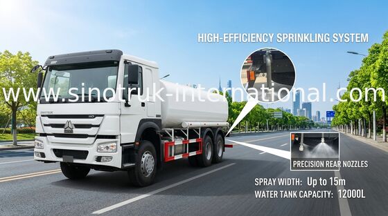 Fire Fighting Potable Water Truck Road Or Ming Site Dusty Restrain