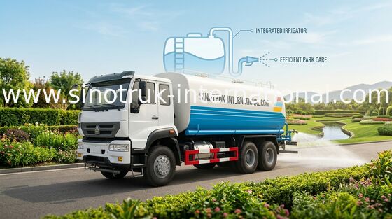 High Performance 20CBM Water Sprinkler Truck With Internal Anti - Corrosion Treatment