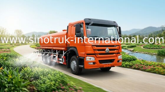 Green Water Carrying Water Tank Truck Drinking Water Truck 95km/h