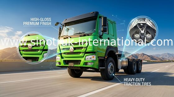 Dropside Cargo Truck Chassis SINOTRUK HOWO ZZ1257N4341W Green Lorry Vehicle