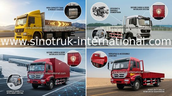 Energy Saving Goods Transport Cargo Truck 16 Tons 4X2 LHD Euro2 290HP