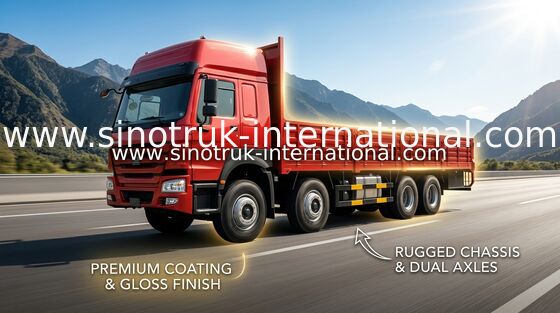 Diesel Fuel Transportation Cargo Truck 30-60 Tons 8X4 LHD Euro2 336HP