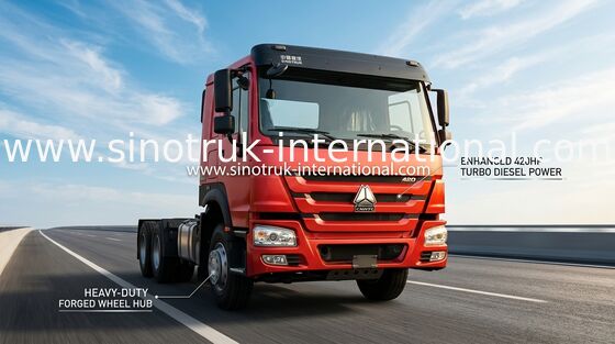 Sinotruk Howo Tractor Truck Brand New 430Hp Lhd 10Wheels  6 × 4