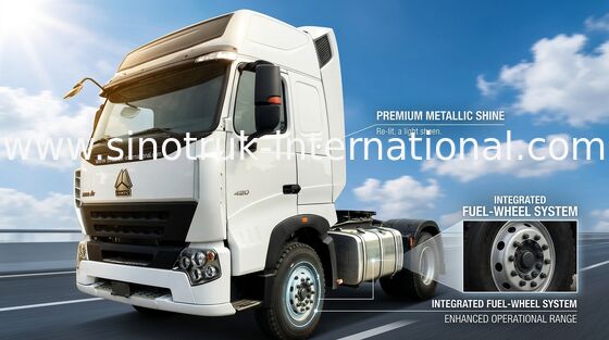 Euro2 420HP SINOTRUK HOWO A7 Tractor Truck LHD 6X4 , HOWO SINO Truck