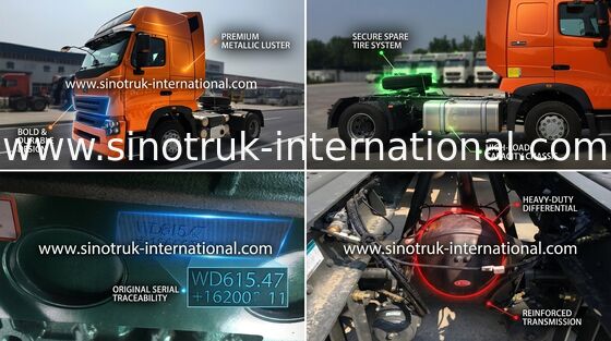 Diesel Engine International Tractor Truck Head For Construction Site