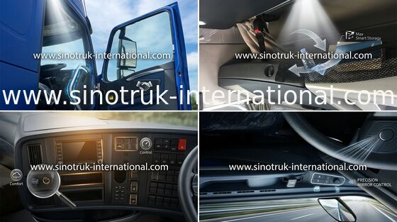 SINOTRUK HOWO Semi Truck Tractor ZZ4257N3247N1B Head With Air Conditioner