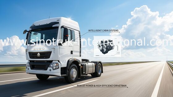 SINOTRUK HOWO T5G MAN Engine Tractor Truck LHD 6X4 Euro 4 336 HP ZZ4257N324GD1