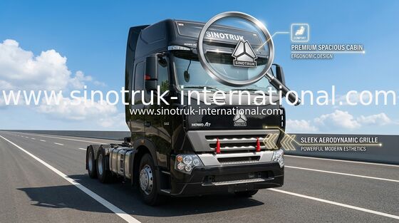 High Performance D12.38 / 380HP HOWO Tipper Tractor Truck Approved ISO