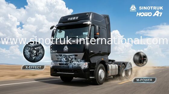 6×4  Trailer Tractor Head Trucks 60-70 Tons Great Loading Capacity , IFA