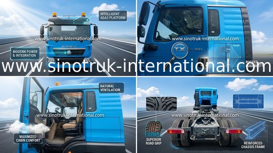 371HP SINOTRUK HOWO 6x4 Tractor Truck LHD Type