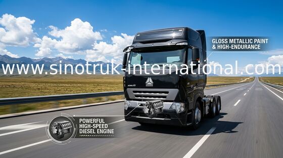 100 Tons Heavy Truck Tractor , Single Axle Dump Truck ZZ4257V3247N1B
