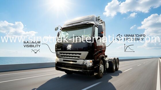 6X4 HOWO Heavy Duty Tractor Trucks , 4 Stroke Electronic Fuel Injection Diesel Engine Tractors And Dump Trucks