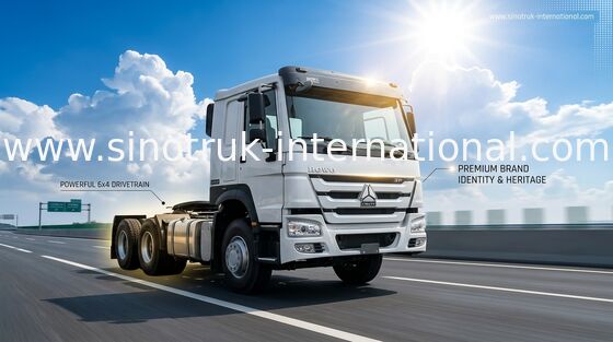 Sinotruk Howo Second Hand Refurbished Tractor Trucks 6 × 4 Good Condition