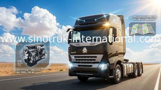 6X4 Euro2 380HP SINOTRUK HOWO A7 Tractor Dump Truck LHD  ZZ4257N3247N1B