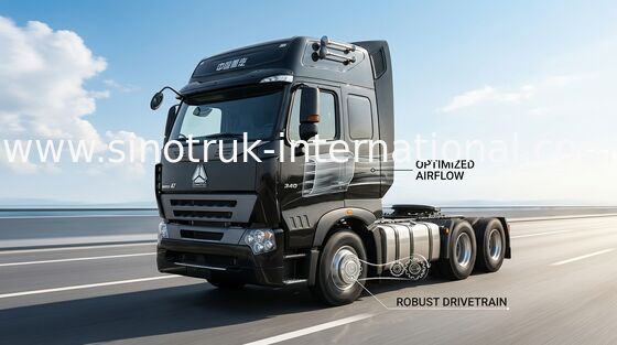Professional 70 - 100 Tons SINOTRUK HOWO A7 Dump Truck For Mining Area