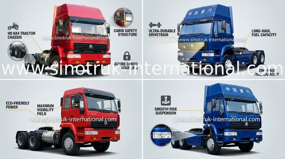 Tractor Truck SINOTRUK Golden Prince LHD 6X4 Euro2 290HP ZZ4251M3241W