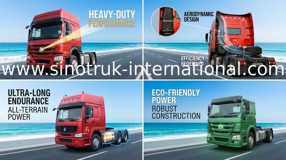 Big Loading Capacity Tractor Truck SINOTRUK HOWO RHD 4X2 Euro2 290HP