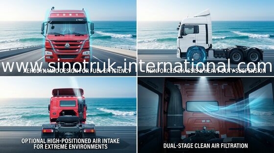 Tractor Truck SINOTRUK HOWO LHD 4X2 Euro2 380HP ZZ4187S3511V