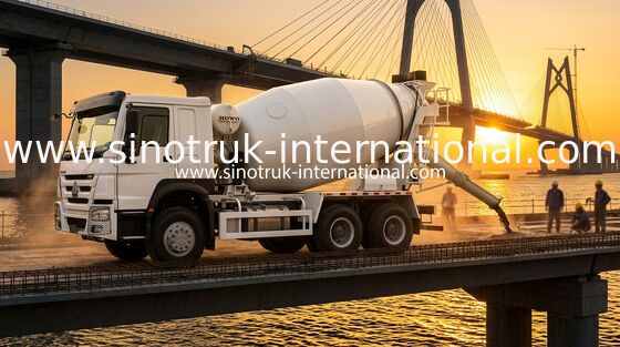 High Horsepower 400HP Low Fuel Consumption HOWO Mixer Truck LHD 6×4 10wheels
